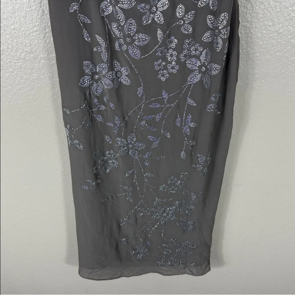 House of CB Blanca Smoke Crystal Embellished Midi Dress - Picture 6 of 14